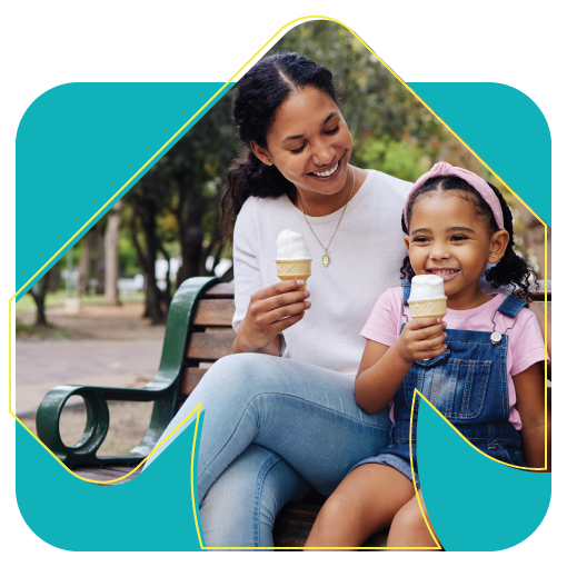 Mom and Daughter Eating Ice Cream Website Image 02