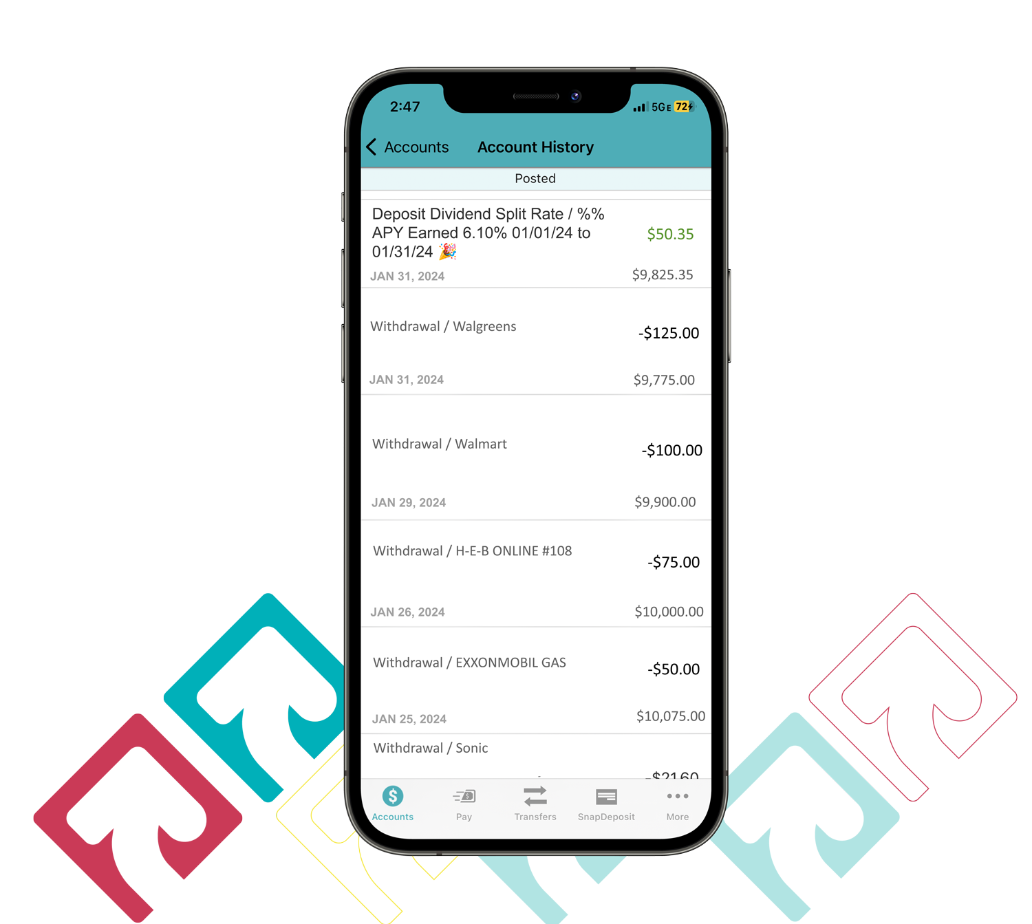 checking dividend phone file 6.10